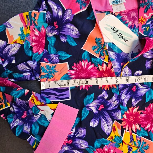 Vintage SG Sport Floral Blouse - Picture 2 of 5